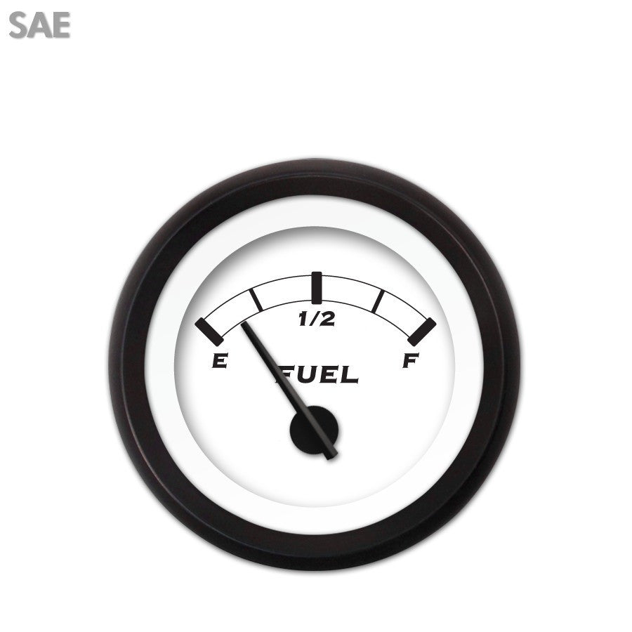 Fuel level GaugeClassic Black Modern Needles Black Trim Rings Style K