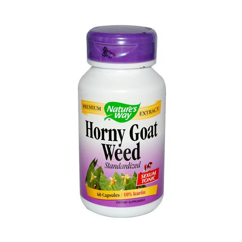 Natures Way Horny Goat Weed Standardized 60 Capsules — Birds Eye 4218