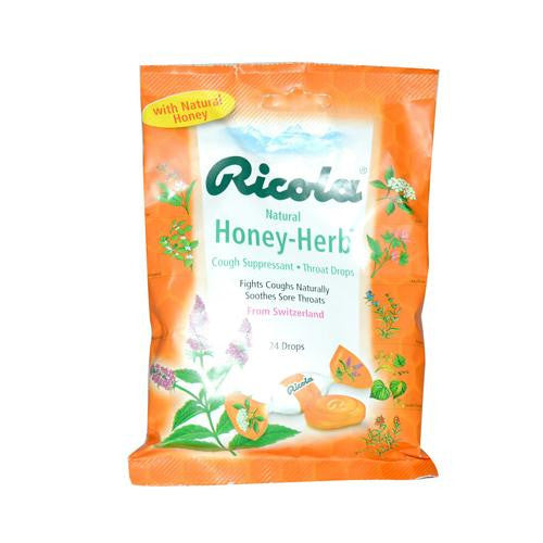 Ricola Herb Throat Drops Honey Herb 24 Drops Case of 12 — Birds Eye