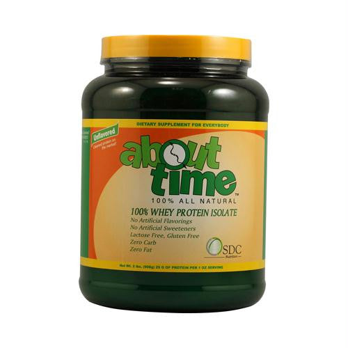 About Time Whey Protein Isolate Unflavored 2 lbs — Birds Eye