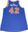 Lance Thomas New York Knicks 2015-16 Game Used #42 Blue Jersey (2/19/2016 at Brooklyn Nets) (2XL) (NKN02783)