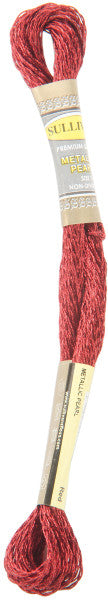 Sullivans Metallic Pearl Floss-Red