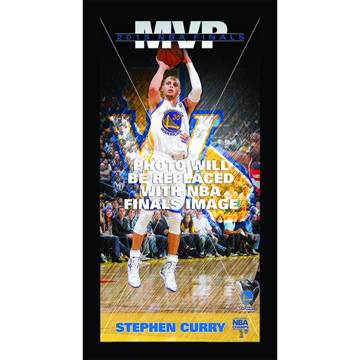 Stephen Curry Golden State Warriors 2015 NBA Championship MVP Player Profile 10x20 Framed Photo