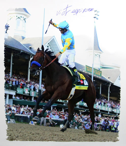 Victor Espinoza Signed 2015 Kentucky Derby 20x24 Canvas