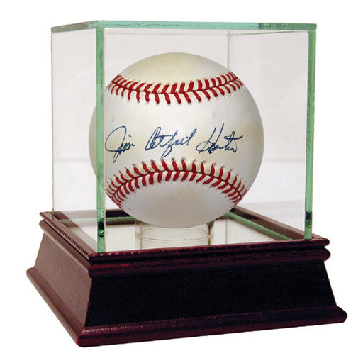 Jim Catfish Hunter Signed OAL Baseball (PSA)