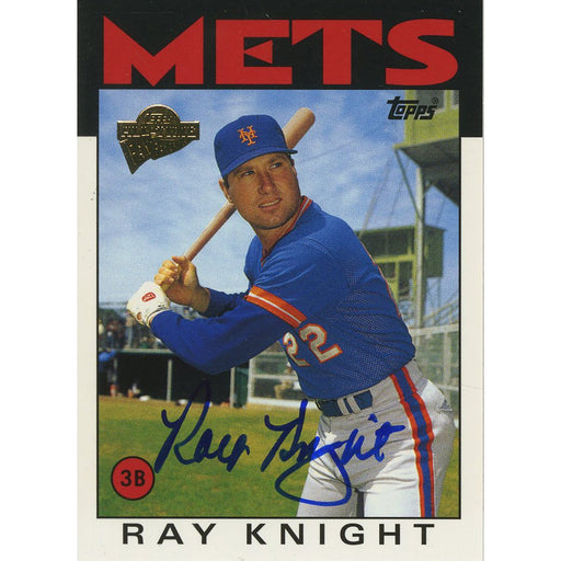 Ray Knight Signed 2003 Topps Card - Mets - Batting Stance