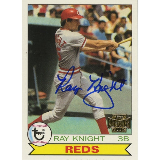 Ray Knight Signed 2002 Topps Card - Reds - "Topps Archives 2002" - Swinging