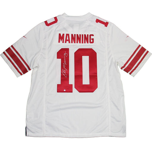 Eli Manning Signed New York Giants White Twill Nike Jersey