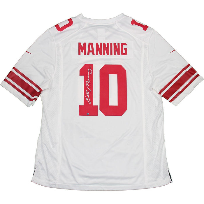 Eli Manning Signed New York Giants White Replica Nike Jersey