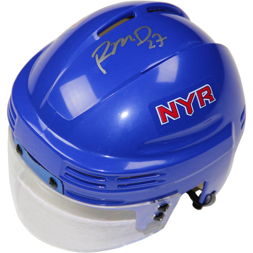 Ryan McDonagh Signed New York Rangers Blue Replica Mini Helmet