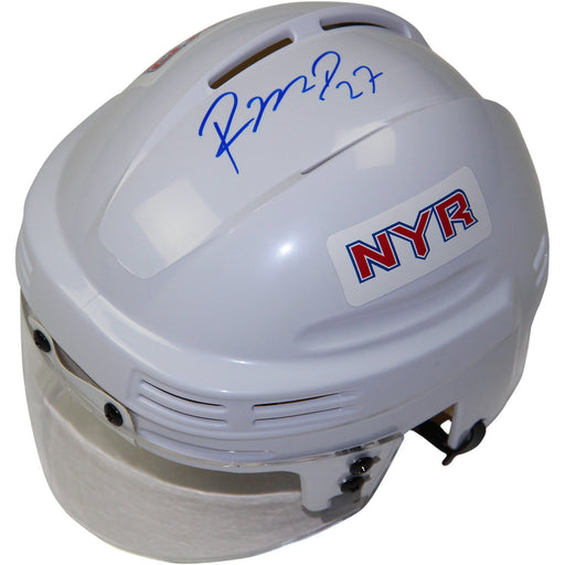 Ryan McDonagh Signed New York Rangers White Replica Mini Helmet