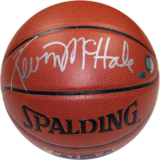 Kevin McHale Signed I/O Orange Basketball