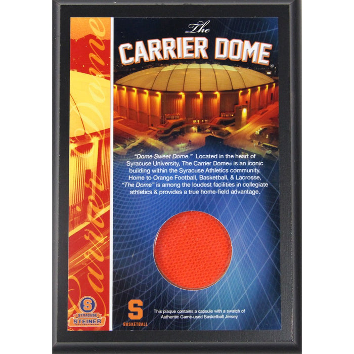 Syracuse Carrier Dome Basketball Jersey Capsule 4x6 Plaque