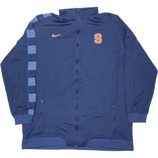 Rick Jackson #00 2008-09 Syracuse Game Used Long Sleeve Navy Warmup Shirt (3XL) (Length +2)