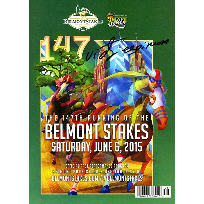 Victor Espinoza Signed 2015 Belmont Stakes Official Program