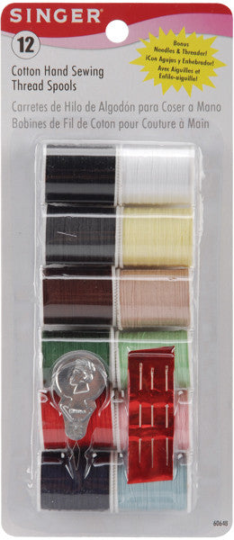 Cotton Thread 25 Yard Spools 12/Pkg-Light & Dark S