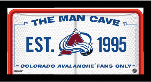 Colorado Avalanche Man Cave Sign 6x12 Framed Photo