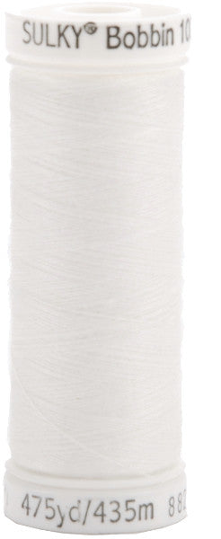 Sulky Bobbin Thread 60 Weight 475 Yards-White