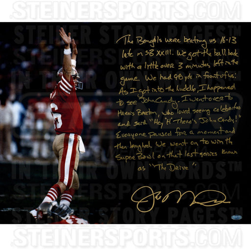 Joe Montana Signed The Drive 16x20 Story Photo