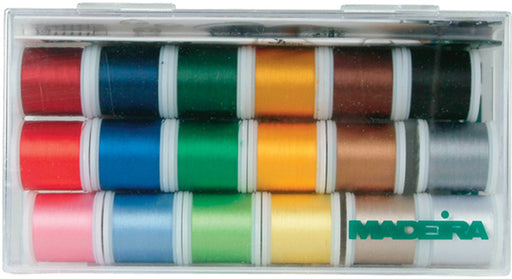 Madeira Rayon Thread Sampler-18 Spools