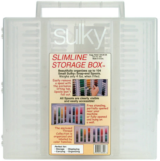 Sulky Slimline Storage Box Empty-13"X13"X2" When C