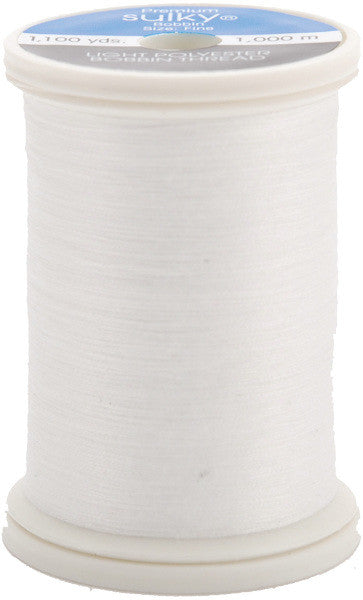 Sulky Bobbin Thread 60 Weight 1100 Yards-White