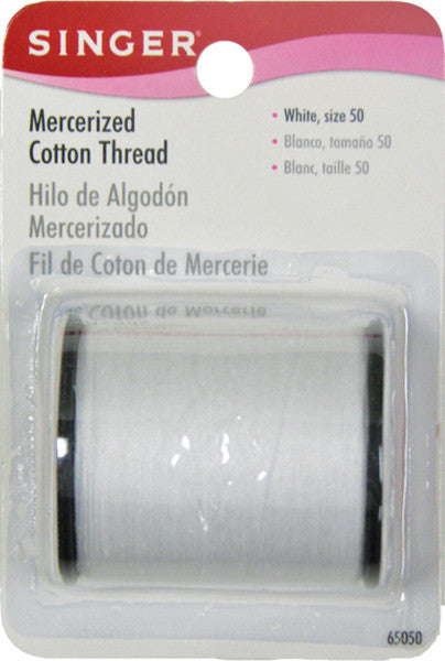 Mercerized Cotton Thread 175 Yards-White Size 50