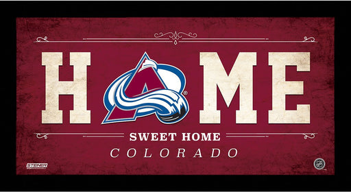 Colorado Avalanche 6x12 Home Sweet Home Sign