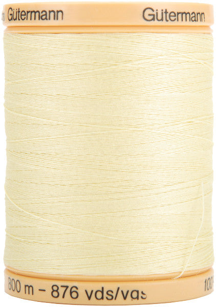 Natural Cotton Thread Solids 876 Yds-Butter Cream