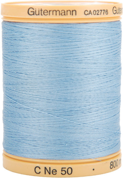 Natural Cotton Thread Solids 876 Yards-Carolina Bl