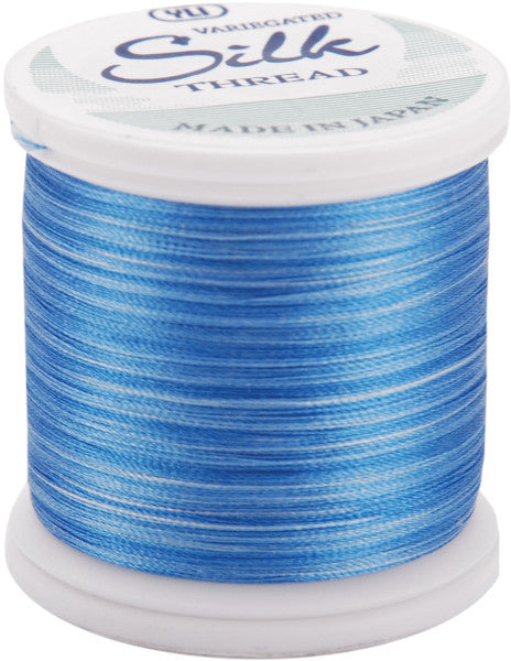 Silk Variegated Thread 200 Meters-Variegated Blues