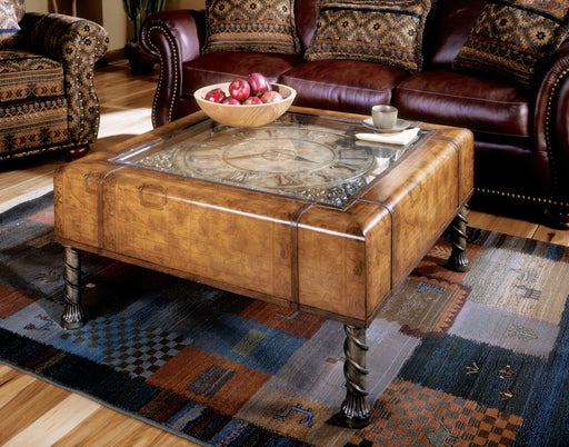 BUTLER 286070 CLOCK COFFEE TABLE - Heritage