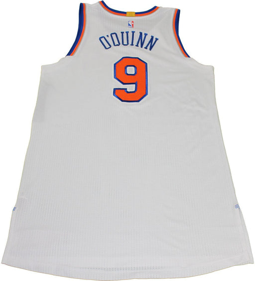 Kyle O'Quinn New York Knicks 2015-16 Game Used #9 White Jersey (2/7/2016 vs. Denver Nuggets) (3XL) (NKN04315)