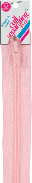 Coil Separating Zipper 14"-Light Pink