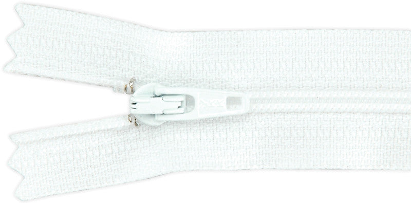 Ziplon Coil Zipper 14"-White