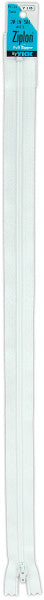 Ziplon Coil Zipper 20"-White