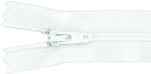 Ziplon Coil Zipper 16"-White