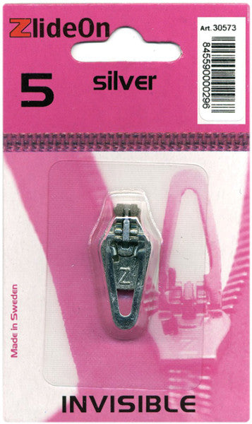 ZlideOn Zipper Pull Replacements Invisible 5-Silve