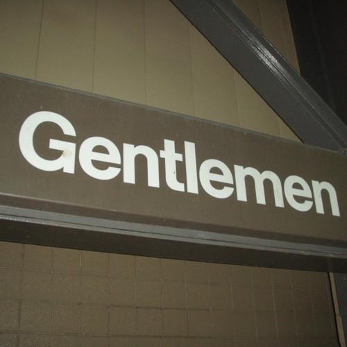 Gentlemen Sign From  Giants Stadium (19 1/2x66 1/8)