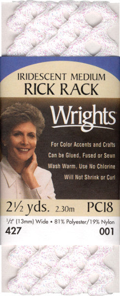 Medium Rick Rack 1/2" 2-1/2 Yards-Iridescent