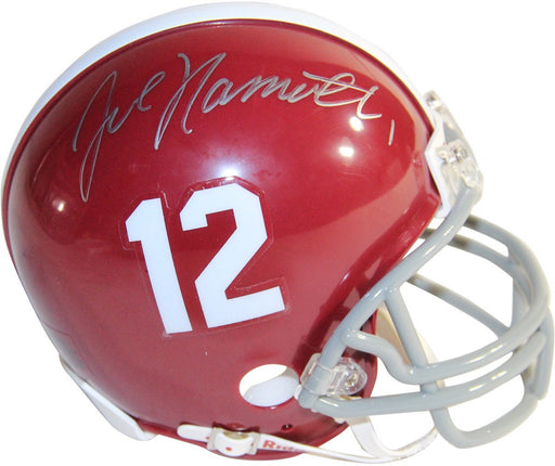 Joe Namath Signed Alabama Crimson Tide Mini Helmet