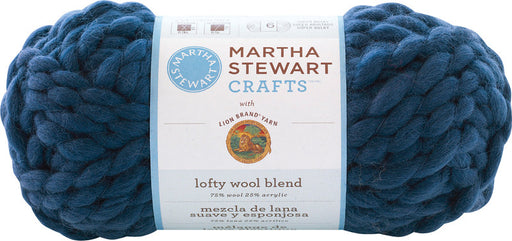 Martha Stewart Wool Blend Yarn-ballpoint blue