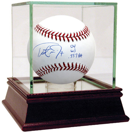 Trot Nixon Signed MLB Baseball w/ "04 WS  .357BA"Insc.