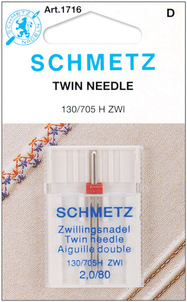 Twin Machine Needle-Size 2.0/80 1/Pkg