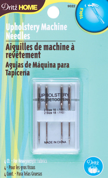 Upholstery Machine Needles-Sizes 16/18 2 Each 4/Pk