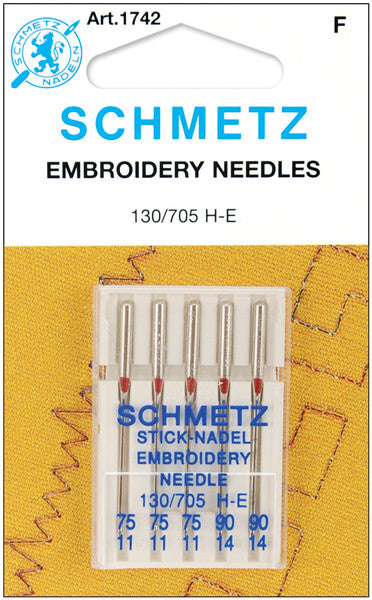 Embroidery Machine Needles-3-75, 2-90 5/Pkg