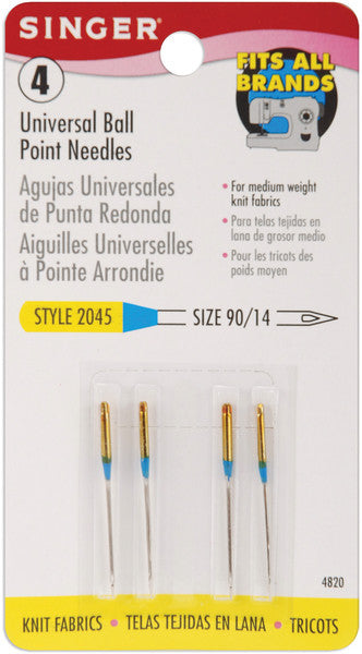 Ball Point Machine Needles-Size 14/90 4/Pkg