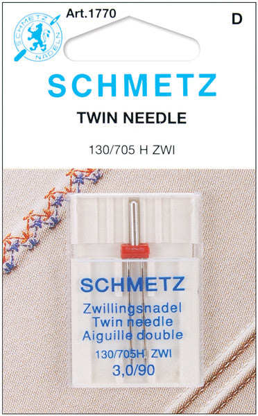 Twin Machine Needle-Size 3.0/90 1/Pkg