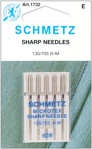 Microtex Sharp Machine Needles-Size 8/60 5/Pkg