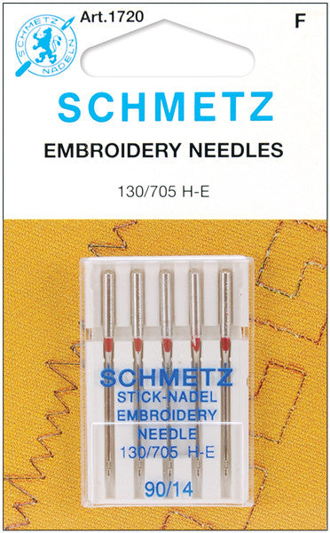 Embroidery Machine Needles-Size 14/90 5/Pkg